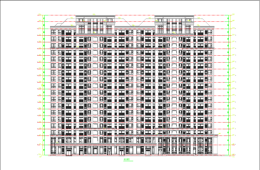 【南昌】某小型金融街道建筑施工图