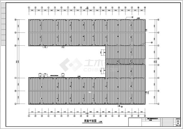 某6387.4平方米钢结构厂房建筑施工图纸（全套）-图二