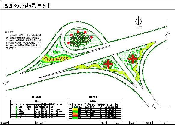 某大型高速公路环境景观建筑设计详图_图1