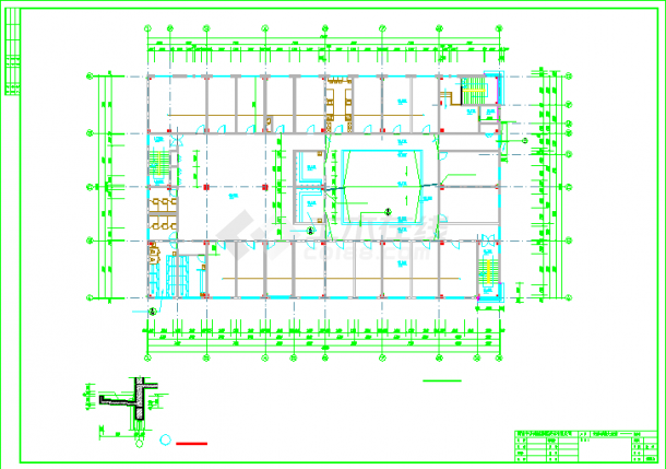 某地大型综合楼建筑设计图纸（含室内装修表）-图二