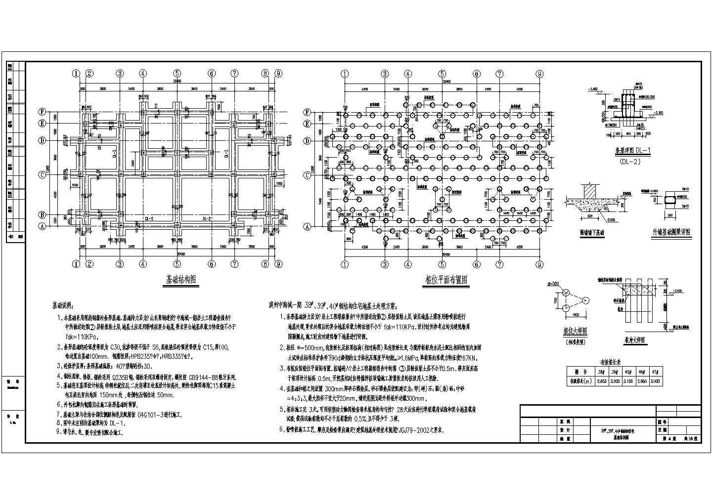 钢框架住宅结构施工图(条基)