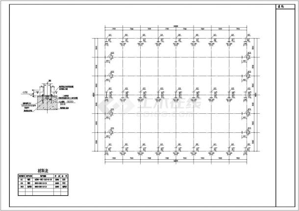 60米长48米跨度门式刚架结构施工图-图二