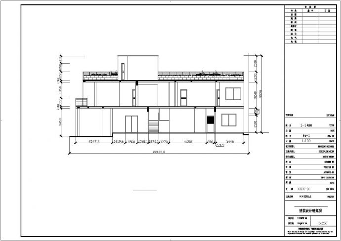 某二层别墅建筑cad扩初图（建筑面积300平方米）_图1