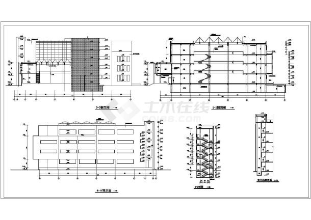 某2424㎡二层汽车销售中心建筑方案图-图二