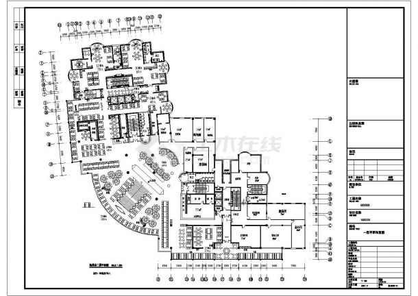 某城市原始二层平面装修设计图（共2张）-图二