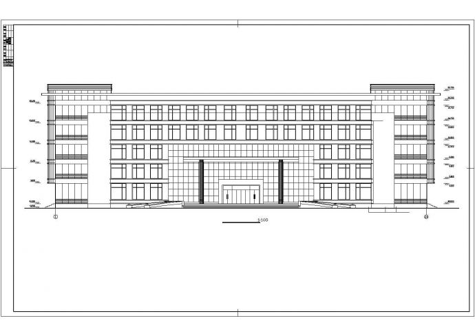 某地多层综合办公楼建筑结构设计图纸（含计算书）_图1