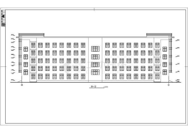 某地多层综合办公楼建筑结构设计图纸（含计算书）-图二