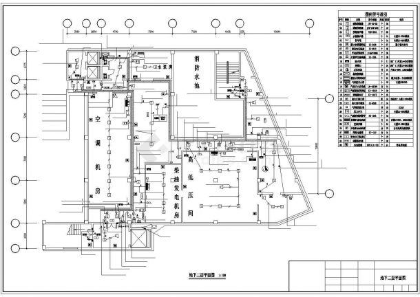 某市友谊商场电气消防设计施工图纸-图一