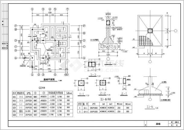 三层新农村小康家庭住宅结构施工图(含建施)-图二