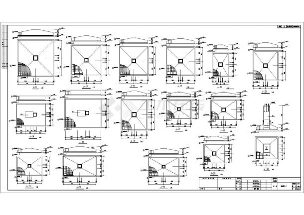 三层框架结构路虎4S店结构施工图（独立基础）-图二