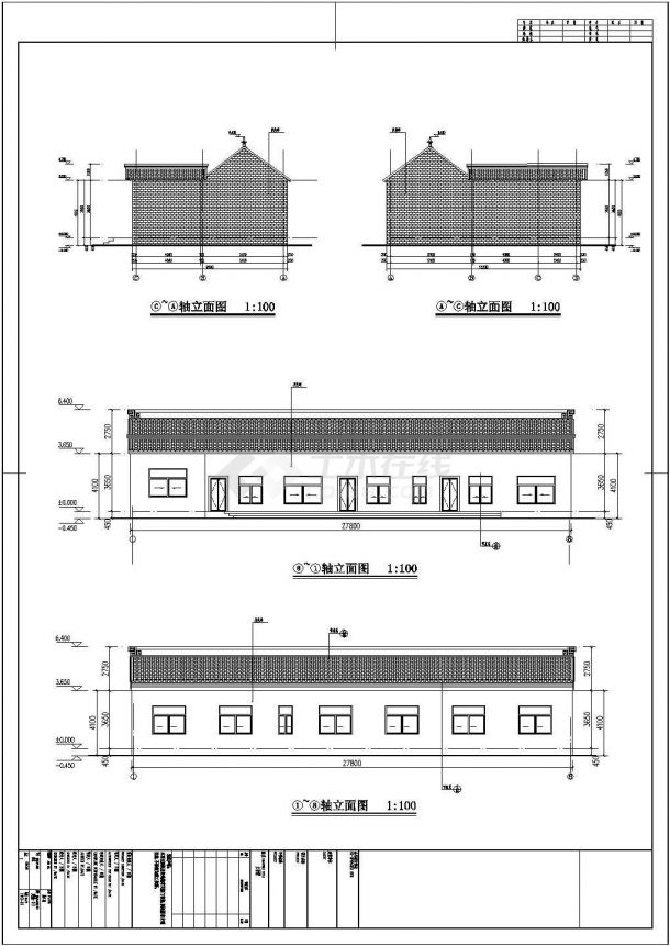 8度区单层砖混结构厂房结构施工图(含建施)-图一