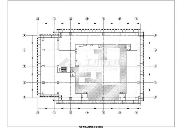 [苏州]某门形知名商业综合体建筑cad扩初图（300米、现代风格）VIP-图二