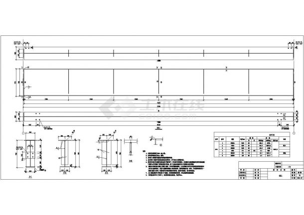 2×21米跨门式钢架厂房结构施工图（8度抗震）-图二