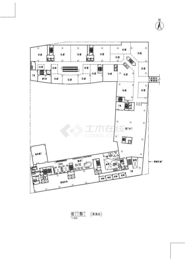 [施工图][广东]33层高层商业综合体建筑cad施工图（框架、玻璃幕墙）VIP-图二