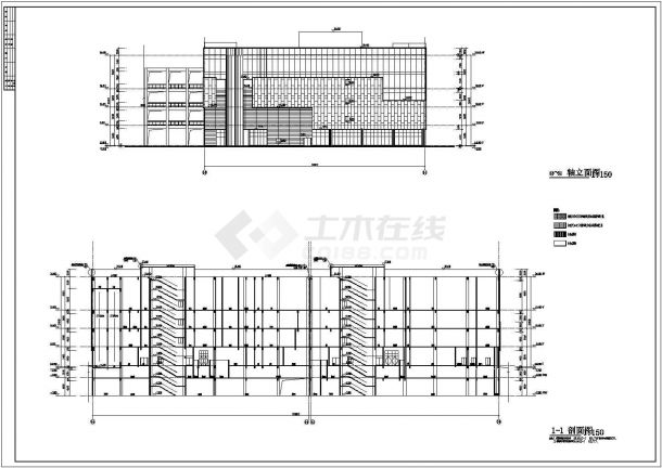 [施工图][镇江]某五层商业综合楼建筑施工图（3号楼、现代风格）VIP-图二