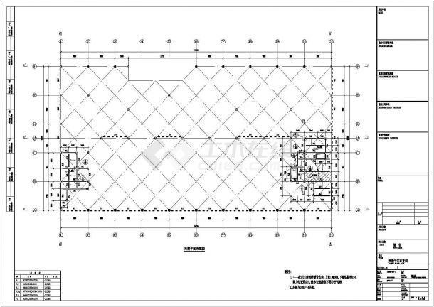 单层门式刚架结构国馆结构施工图（桩基础）-图二