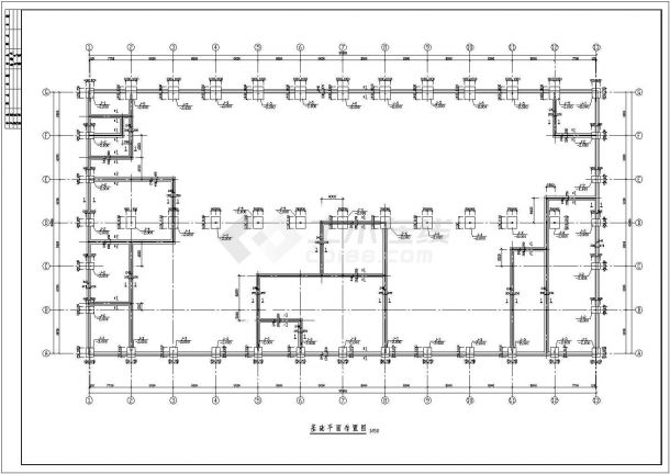 某50米钢结构厂房结构施工图（独立基础）-图一