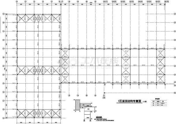 排架结构厂房结构施工图（独立基础）-图二