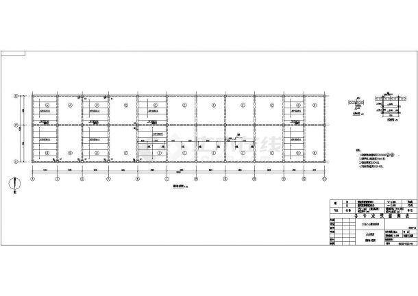 桩基础局部二层框架水处理间结构施工图-图二