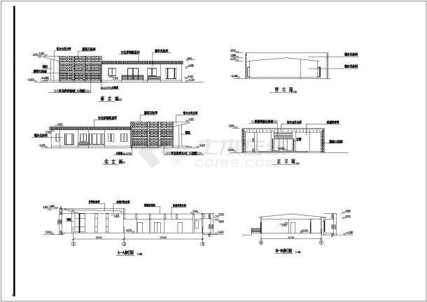 某单层售楼部建筑方案图（砖混结构、层数1层）-图二