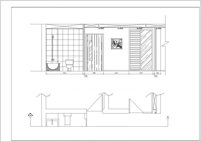 某城市小区住宅小型室内设计装修图纸_图1