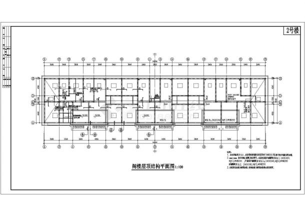 某6层砖混结构住宅楼结构施工图（条形基础）-图一