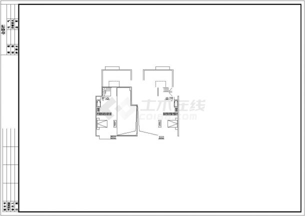 [方案]经典多层住宅一梯二户型平面图（117平方米、板式）-图一