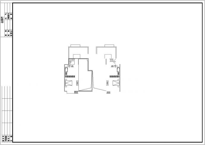 [方案]经典多层住宅一梯二户型平面图（117平方米、板式）_图1