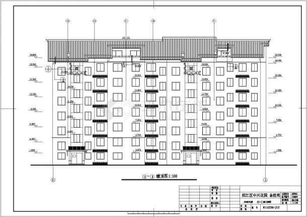 某六层住宅楼建筑设计图纸（全集）-图二
