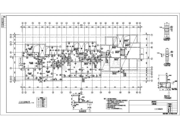 带地下室加阁楼砖混住宅结构施工图（条形基础）-图二