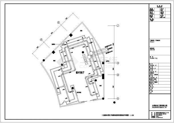 某博物馆展厅恒温恒湿空调系统设计图纸-图二