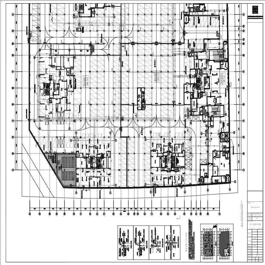 P-W-QP001_地下一层A区给排水平面图-图一