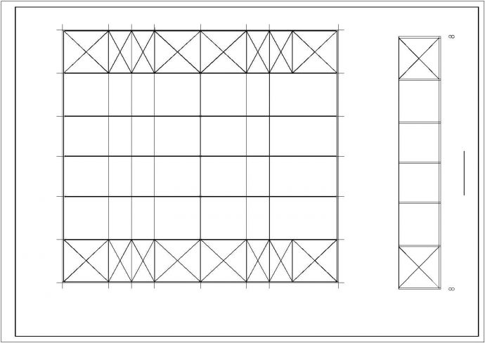 2X24米跨单层门式刚架厂房结构施工图（独立基础）_图1
