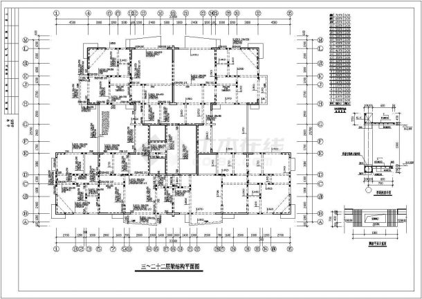 某地上二十二层地下一层剪力墙住宅楼结构施工图纸-图二