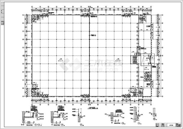 某30000㎡五层机械车间(部分为办公楼)建筑方案图VIP-图二