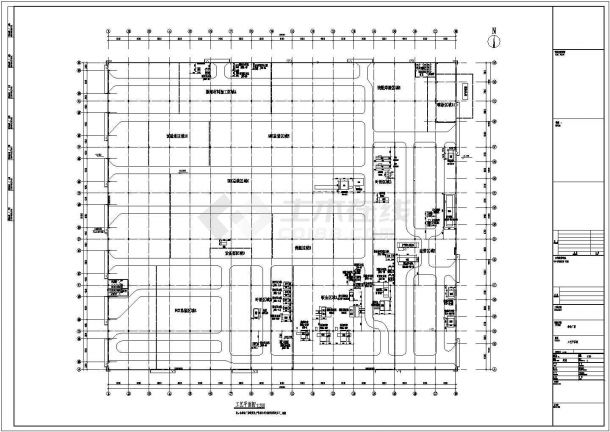 [上海]某16443.11平方米单层厂房建筑施工图-图一