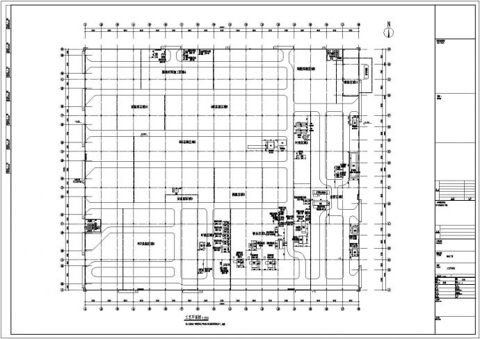 [上海]某16443.11平方米单层厂房建筑施工图_图1
