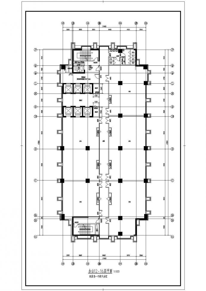 高层城市综合体建筑方案设计图_图1