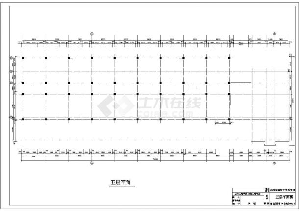 某6719平方米五层中学教学楼建筑方案图（毕业设计）-图二