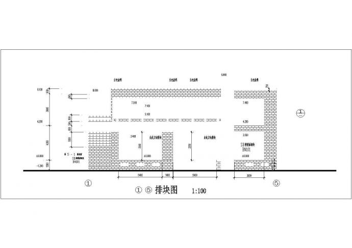 [天津]某高标准厕所建筑方案图_图1