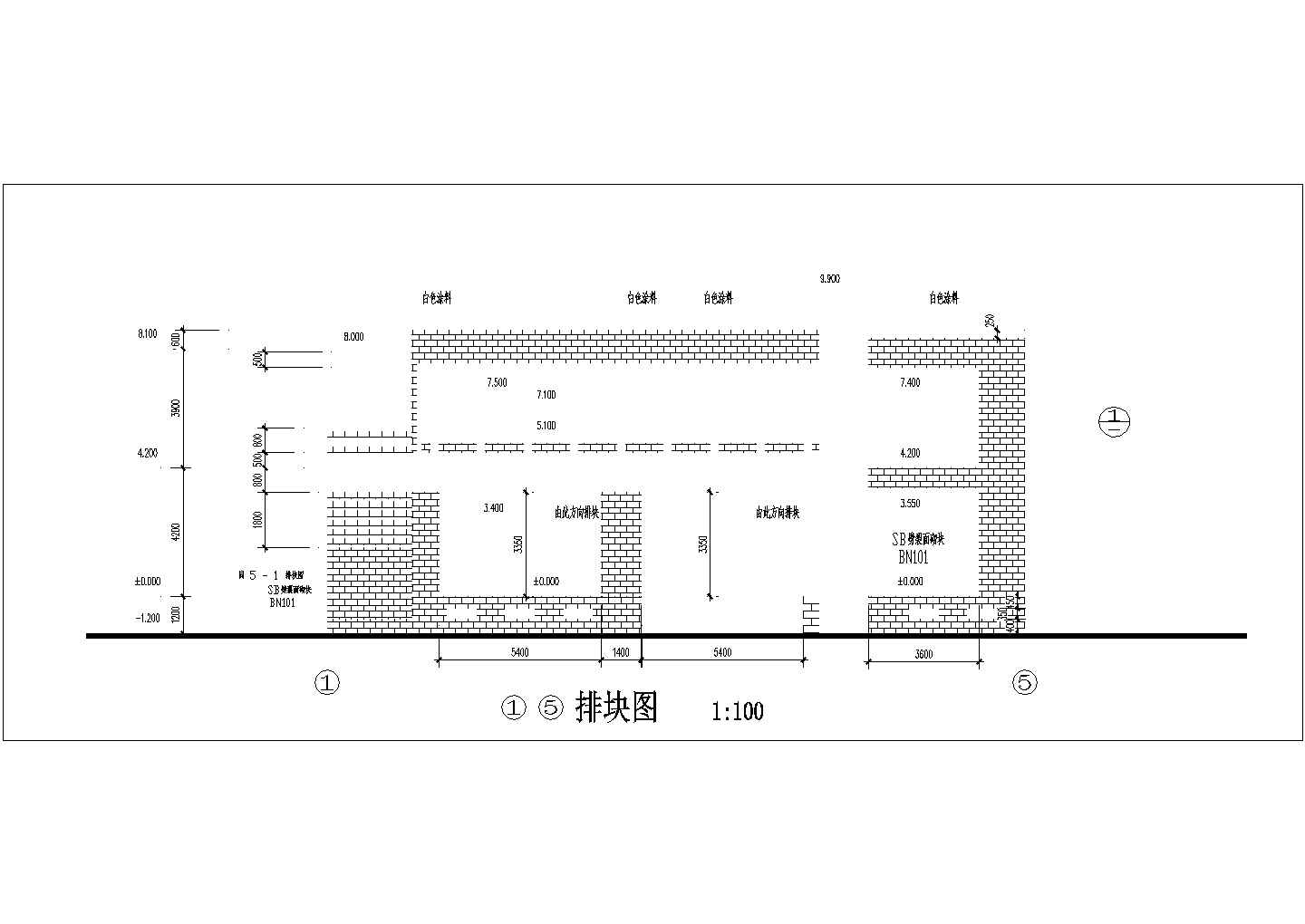 [天津]某高标准厕所建筑方案图