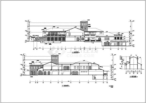 某会所详细设计施工图纸（共7张）-图一