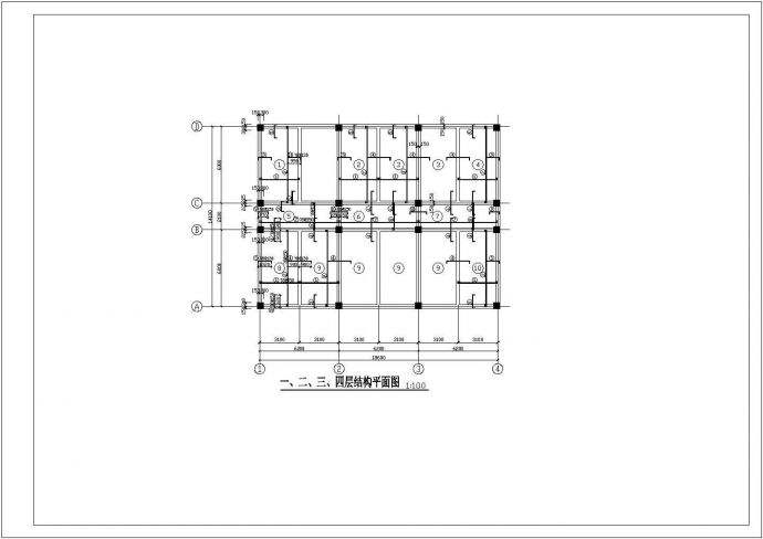 [毕业设计]某1311平方米五层框架教学楼建筑结构方案图（含施工组织设计）_图1