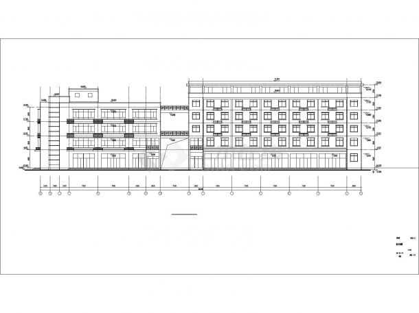 [毕业设计]某框架6448.3平方米六层综合楼建筑施工图-图一
