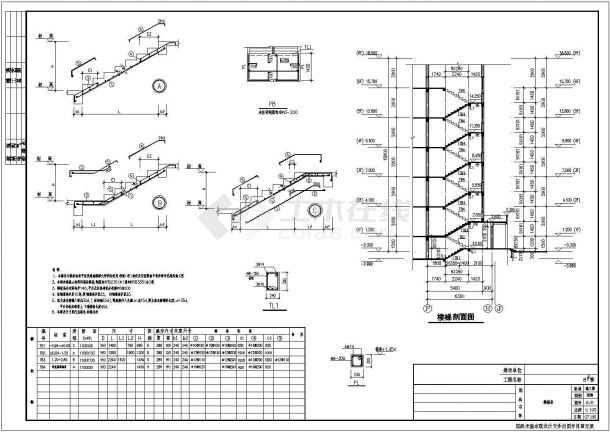 六层砖混结构住宅楼项目结构施工图（条形基础）-图一