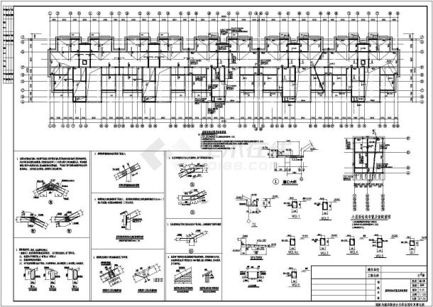 六层砖混结构住宅楼项目结构施工图（条形基础）-图二