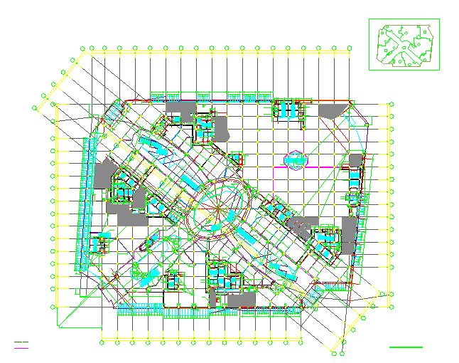 [杭州]某地六层大型综合商场建筑cad图（现代风格）_图1