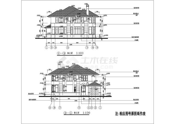 某地二层美观休闲别墅建筑设计图纸-图一