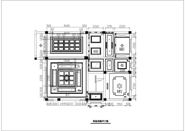 七十五套顶棚节点详图实木图库（全套）-图二