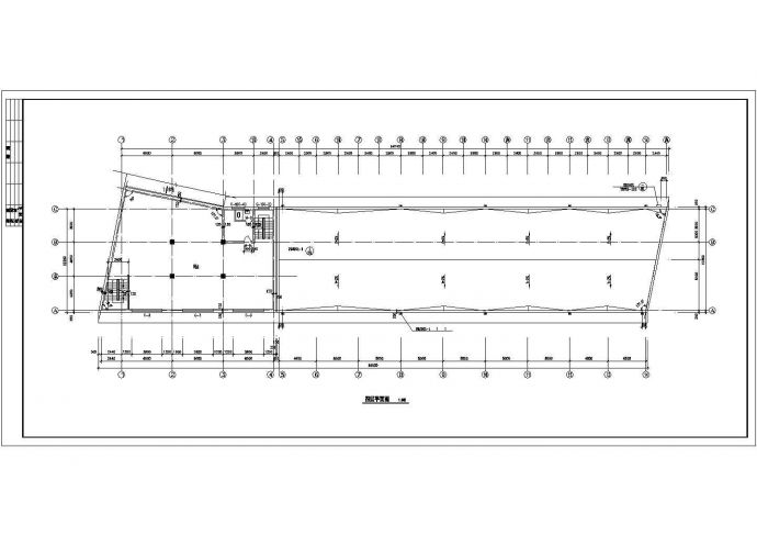 某地三层临街建商业楼建筑施工图（含有设计说明、结构说明）_图1